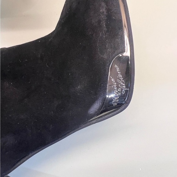 Marino Fabiani Made in Italy Black Stiletto Heeled Boots with Satin Bow - Picture 5 of 12